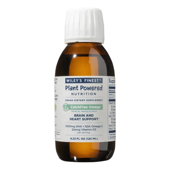 WILEY´S FINEST| PLANT POWERED, CatchFree Omega Brain and Heart Support | 125 ml