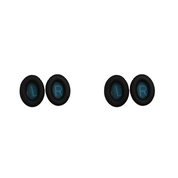 Methold Cojín para auriculares, almohadillas para los oídos, cubierta de protección de malla para juegos profesionales, reemplazo para auriculares Negro+Azul 2piezas
