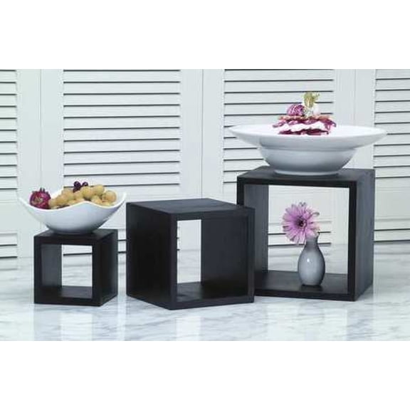 American Metalcraft RSM2 Risers Display Set, Mahogany, 3 Pieces