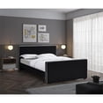 thumbnail image 2 of Meridian Furniture Lit Complet en Velours Noir Dillard, 2 of 6