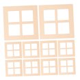 thumbnail image 6 of FRCOLOR 40pcs Mini Wooden Dollhouse Window Frames 7cm Ideal for Kids Play Toys and DIY Crafting Supplies, 6 of 8