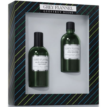 Grey Flannel Gift Set - GEOFFREY BEANE GREY FLANNEL by GEOFFREY BEANE 2 PIECE GIFT SET - 4.0 OZ EAU DE TOILETTE SPRAY, 4.0 OZ AFTER SHAVE MEN GIFT SET 1976