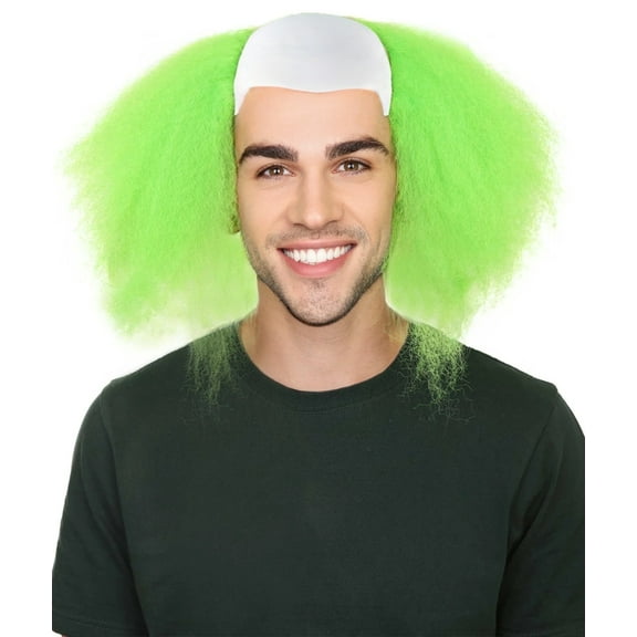 HPO Scary Green Clown Men's Killer Wig | Cosplay Halloween Wig, Synthetic Fiber Wig