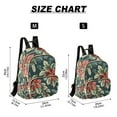 thumbnail image 2 of FORMRS Mini Backpack Purse for Women Quilted Travel Daypack Casual Shoulder Bag, Retro Christmas Poinsettia, 2 of 7