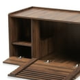 thumbnail image 4 of Baxton Studio Claire Modern and Contemporary Walnut Brown Finished Cat Litter Box Cover House, 4 of 9
