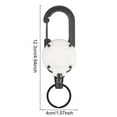 thumbnail image 5 of Hyasfey Fly Fishing Retractor Badge Reel with Wire Rope Multipurpose 360-Degree Rotation Keychain Carabiner Clip Camping Supplies, 5 of 7
