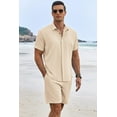 thumbnail image 4 of COOFANDY Beach Outfit for Men Matching Shorts and Shirt, 4 of 6