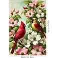 thumbnail image 4 of Spring Cardinal Garden Flag 12×18 Inch Double Sided Yellow Red Bird Flower Yard Flag Decorations for Lawn Yard Outdoor Birdhouse Farmhouse Decor, 4 of 10