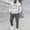 White, variant on Sweat Outfits for Men 2 Piece Set Casual Long Sleeve Quarter Zip Hoodie Sweatshirt Tracksuit Sweatpants SweatTracksuits Jogging Suit Men Clothing