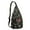 Black-49, variant on Boho Vintage Mushroom Sling Bag – Whimsical Forest Fungi Crossbody Backpack – Lightweight Shoulder Daypack for Travel, Hiking, and Photography