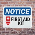 thumbnail image 4 of (2 Pack) First Aid Kit OSHA Notice Sign 10 Inch X 7 Inch Plastic Sign, Weather Resistant, UV Protected for Workplace, Business, and Construction Site, Made in the USA, 4 of 8