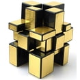 thumbnail image 1 of TANCH Mirror Speed Magic Cube 3x3 Puzzle Toy para Niños y Adultos Oro TANCH TANCH, 1 of 1