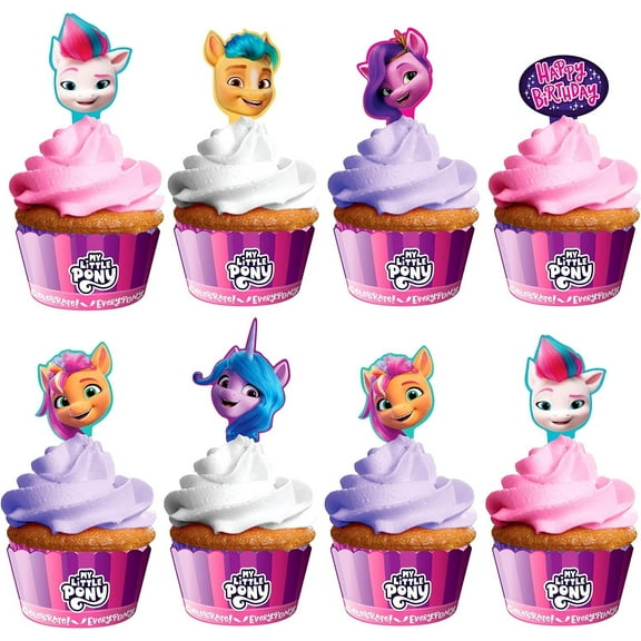 My Little Pony Cupcake Toppers & My Little Pony Cupcake Wrappers
