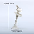 thumbnail image 4 of FVDPWYE Elegant Dancing Girl Acrylic Table Decor Freestanding Modern Ballerina Sculpture for Bedroom Office Party Home Bookshelf Festival Entrance, 4 of 8