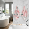 thumbnail image 6 of Dreamtimes 16x28 Inch Face Hand Towel Set Pink Peach Hearts Cotton Washcloths, Quick-Dry Highly Absorbent Bath Towels 2 Pcs for Bathroom Ktichen Travel SPA Gym, 6 of 7