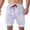 White, variant on Mens Swim Trunks with Compresssion Liner Elastic Waist Camouflage Print Board Shorts with Pockets Swim Shorts Beachwear