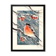 thumbnail image 3 of Designart Christmas Bullfinch Birds Traditional Framed Wall Art, 3 of 4