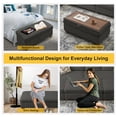 thumbnail image 2 of Pingliang Home Corduroy Sectional Sofa with 3 Ottomans, Modern Modular Sofa Couch with Storage Coffee Table Ottoman,4 Seat U-Shaped Couch Sofa for Living Room, Apartment, APT,Office,Studio,Dark Gray, 2 of 9