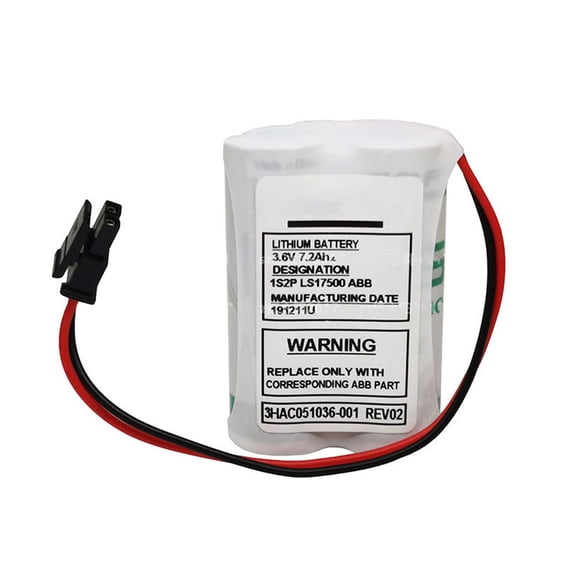 TrendyChic (1-Pack) 3HAC051036-001 3.6V 7200mAh Battery for Robot IRB120 High Capacity Battery