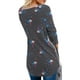 thumbnail image 5 of Mujer Tops Manga larga Cuello en V Ropa de niña Cremallera lateral Dividir Suéter femenino informal suelto, Gris, L Advancent AP003996-03, 5 of 6