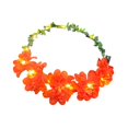 thumbnail image 4 of Corona de flores para niña, tocado, corona de flores para disfrazarse, fotografía panorámica, viajes Rojo, 4 of 8
