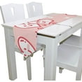 thumbnail image 3 of SKYSONIC Rectangle Cute Smiling Heart Printed Table Runner 13x70in for Wedding Birthday Holiday, 3 of 5