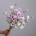 thumbnail image 3 of Artificial Flowers for Outdoors 12 Bundles Faux Silk Daisy UV Resistant Fake Wildflowers Plants with Stems Daisy Arrangements for Home Hotel Living Room Office Outdoor Planters Decorations, 3 of 7