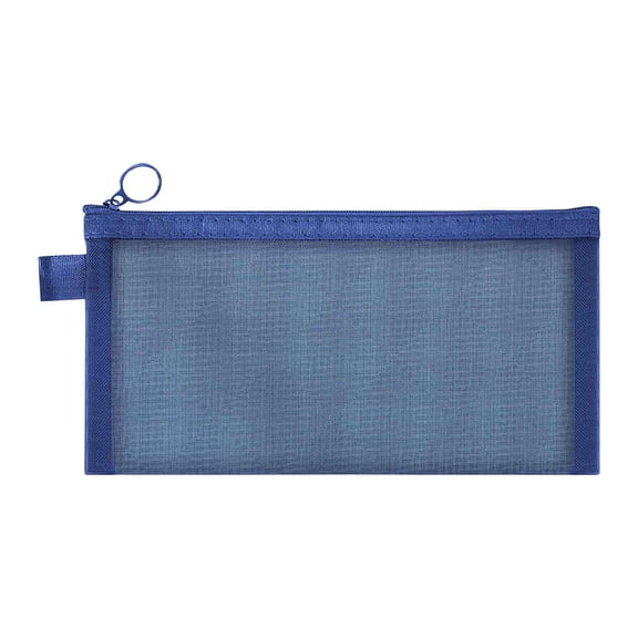 YIMWNYI Nylon Mesh Zipper Pencil Bag, Transparent Storage Pouch, Wear Resistant Portable Organizer, Multifunctional Bag for Cosmetics Toiletries Daily Small Items Storage