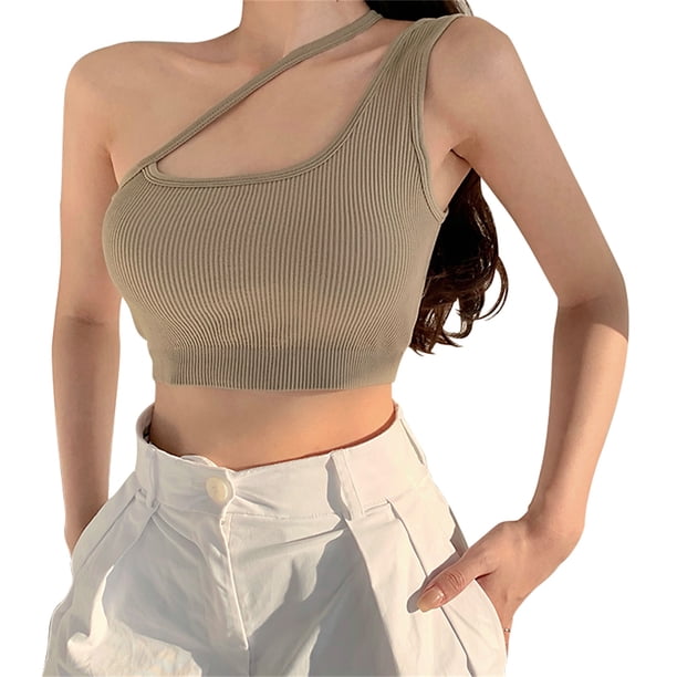 Txlixc Blusa sexy de ombligo para mujeres Txlixc moda