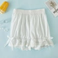 thumbnail image 4 of Girls' Pants Toddler Children Shorts Summer Girls Bowknot Lace Leggings Underwear Fashion for Girls Clothes Athletic Shorts for Girl(Color:White,Size:3-4 Years), 4 of 5