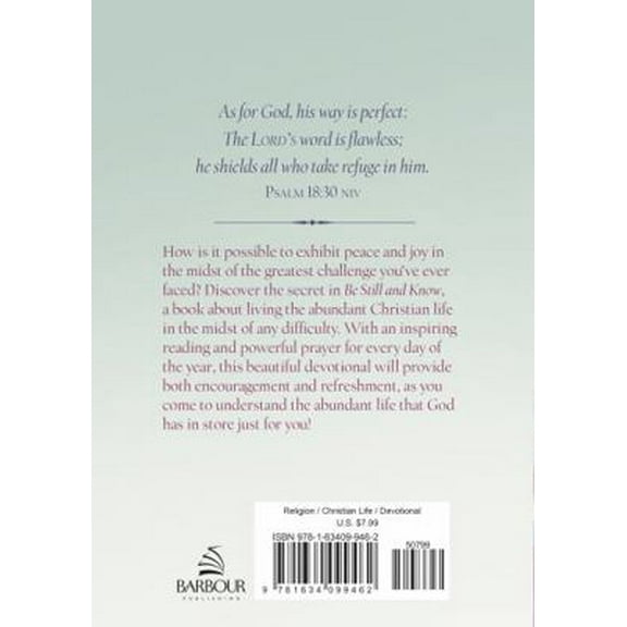 Pre-Owned Be Still and Know: 365 Days of Hope and Encouragement for Women (Paperback) 163409946X 9781634099462