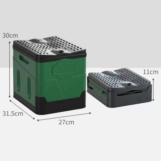 Toilette Portable avec Couvercle, Toilette de Voyage Rétractable à Hauteur Réglable, Petit Pot d'Urgence pour Camping, Tente, Randonnée, Bateau, Longs Trajets en Voiture