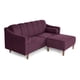 thumbnail image 3 of Sofá Cama Modular Reversible de Velvet Morado Modelo Novella Makora, 3 of 9