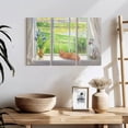 thumbnail image 2 of Elephant Stock Evening Breeze Wall Art - Horizontal Multi Panel Canvas - Living Room Wall Decor - Animal Multi Panel - Orange And Green Decor By Timothy Easton - 23" x 14", 2 of 7
