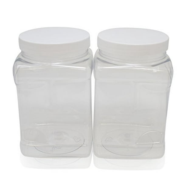 SALUSWARE Plastic Jars Bottles Containers PACK OF 2, 32