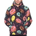 thumbnail image 4 of Hoodies for Men - Donut Print No.9017 Long Sleeve Comfrt Men'S Fashion Hoodies & Sweatshirts, Sweatshirts for Men Hoodies Pullover Clothing Clothes with Pouch, 4 of 7