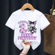 thumbnail image 4 of Camisetas Kuromi, ropa para niñas, camisetas kawaii con números del 1 al 10, ropa para fiestas de cumpleaños, ropa para niños, camisetas de verano de manga corta, regalo, 4 of 5