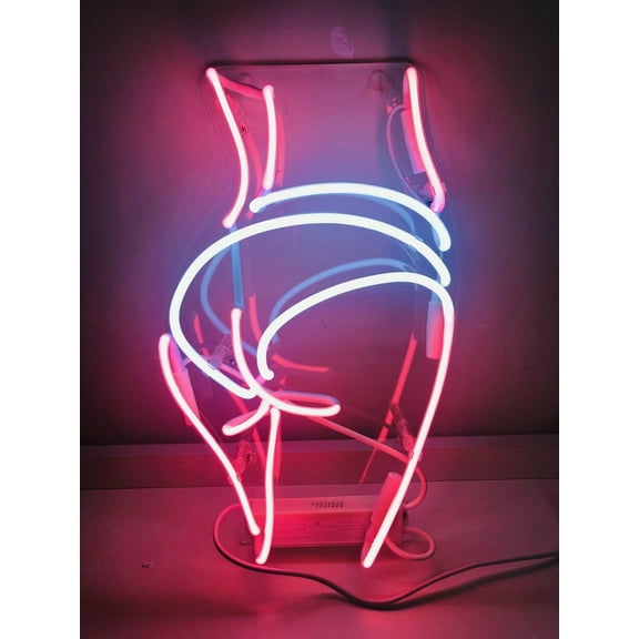 Queen Sense 14" Live Nudes Back Butt Girl Neon Sign Acrylic Man Cave Handmade Neon Light 114GBAPV2