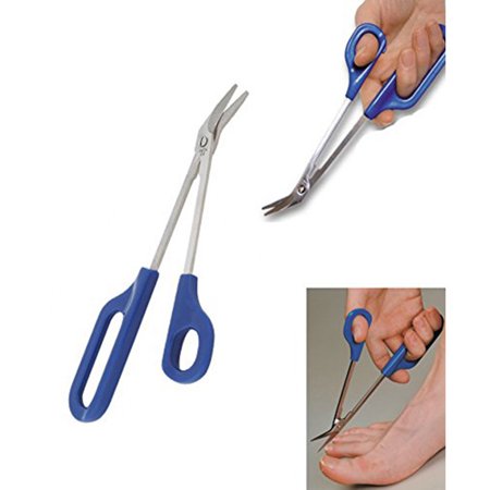 Pedicure Toenail Clippers - BEAD BEE Scissors Long Handle Nail Clippers Toenail Toe Ergonomic Care Pedicure Cutter