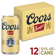 Coors Banquet Beer, 12 Pack, 12 fl oz Aluminum Cans, 5.0% ABV, Domestic Lager