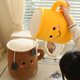 thumbnail image 4 of Lindo juguete de felpa de simulación de taza de té rosa, amarillo y marrón, regalos de vacaciones, decoración de la habitación, 34cm, 4 of 4