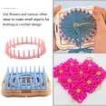 thumbnail image 2 of Flower Knitting Machine Kit DIY Wool Flower Machine Loom Tool Set Square Flower Maker with Needle, 2 of 8