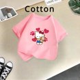 thumbnail image 2 of Linda camiseta de algodón de Hello Kitty para niña, ropa de Sanrio, moda de verano, camiseta de cuello redondo informal y cómoda con dibujos animados para niña, 2 of 5