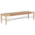 thumbnail image 2 of SAFAVIEH Arcana Coastal Jute Bench, Light Brown, 2 of 8