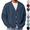Navy, variant on Frnrwgo Men's Cardigan V-Neck Button Front Loose Fit Textured Knit Long Sleeve Casual Fall Winter Top