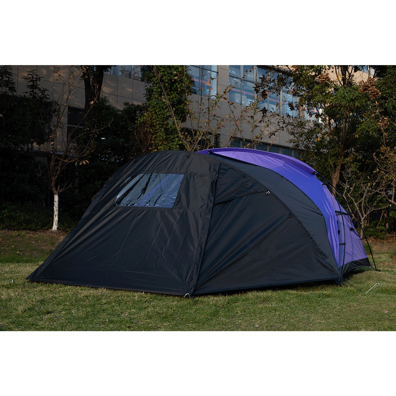 Camping Tent Extended Front for Mountaineering Backpacking Tent Travel Watertight Light Weight Awning Family Camp Tent