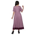 thumbnail image 3 of Moomaya Printed Long Kurti Summer Wear Ladies A-Line Tunic Dress Top For Women, 3 of 5