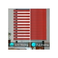 thumbnail image 2 of WYMO Zebra Blinds 35 x 72 INCH - Sheer Horizontal Blinds and Shades for Daytime and Nighttime - Light Filtering Roller Shades for Windows - Red - Manual Control Stick, 2 of 7