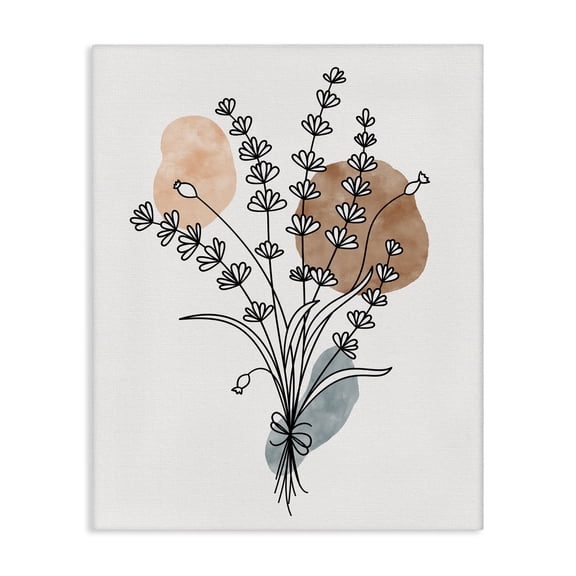Stupell Industries Minimalist Botanical Herb Sprig Bunches Canvas Art, 16 x 20, by JJ Design House LLC