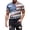 AB698 White, variant on Mens Independence Day T Shirts Fashion Print Short Sleeve Crew Neck Tops Breathable Soft Man Summer Vacation Party Outfits White Size M